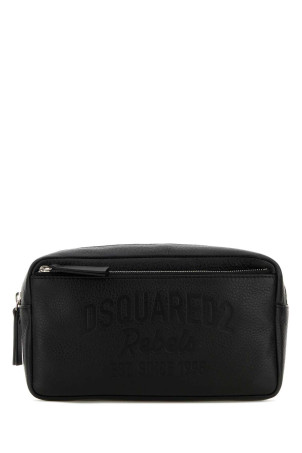Black leather beauty case DSQUARED (BYM007025102624)