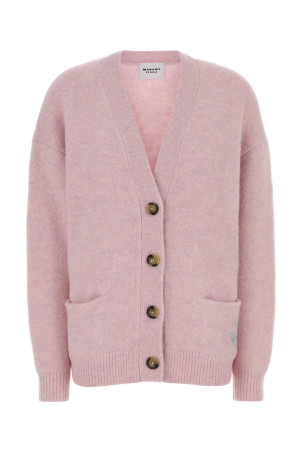 Melange pink alpaca blend Eborah cardigan ISABEL MARANT ETOILE (CA0129FAD1L12E)