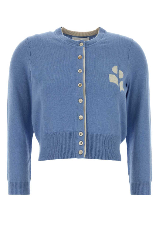 Light-blue cotton blend Lona cardigan ISABEL MARANT ETOILE (CA0163FAD1L16E)