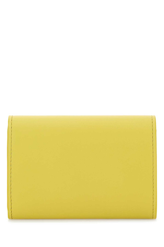 Yellow leather wallet LOEWE (CANBS33X01)