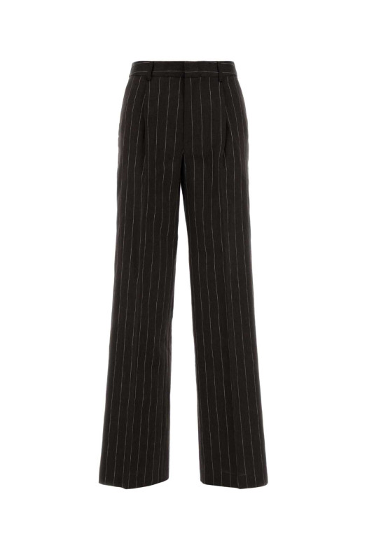 Embroidered linen blend Lola pant PT TORINO (CDVSLLZ00STDLB09)