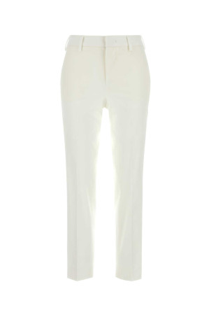 White stretch cotton cigarette pant PT TORINO (CDVSNYZ00STDDX18)