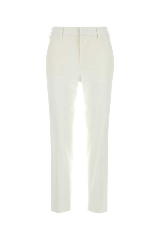 White stretch cotton cigarette pant PT TORINO (CDVSNYZ00STDDX18)