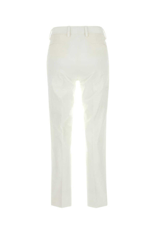 White stretch cotton cigarette pant PT TORINO (CDVSNYZ00STDDX18)