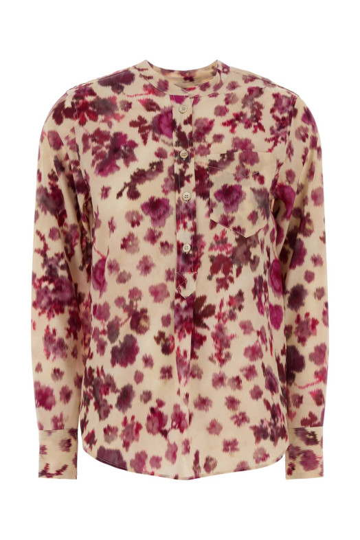 Printed stretch silk Rusak shirt ISABEL MARANT (CH0293FCD1J11I)