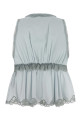 Pastel light-blue satin top CHLOE (CH25WHT24008)