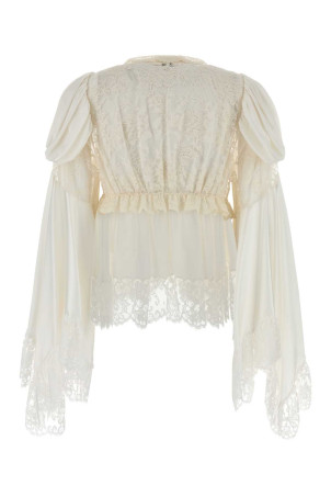 White satin blouse Beige CHLOE (CH25WHT87008)