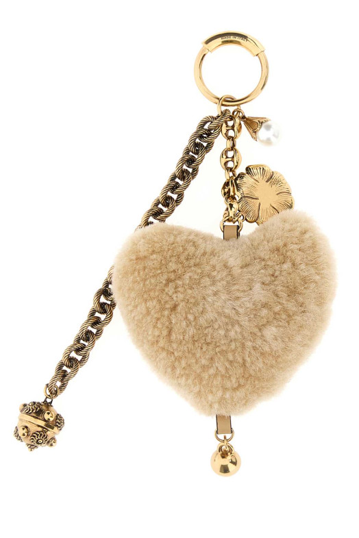 Two-tone shearling and metal charm CHLOE (CH25WK169Q49)