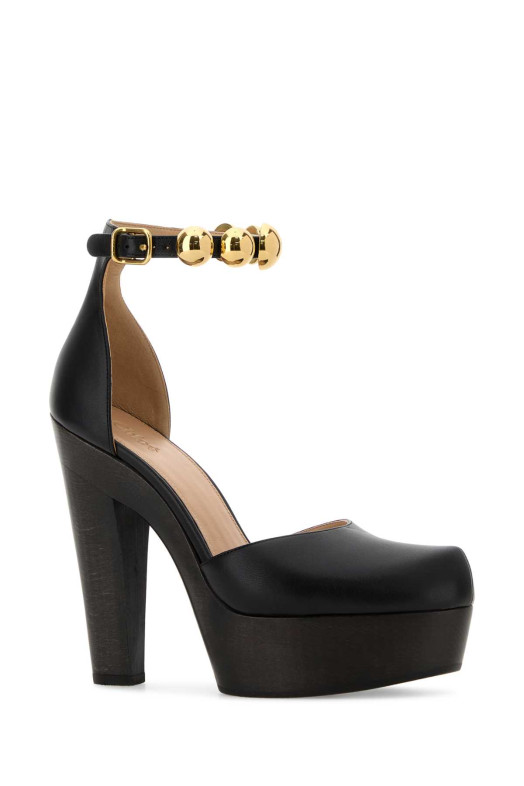 Black leather Lola pumps CHLOE (CH26S15ZVV)