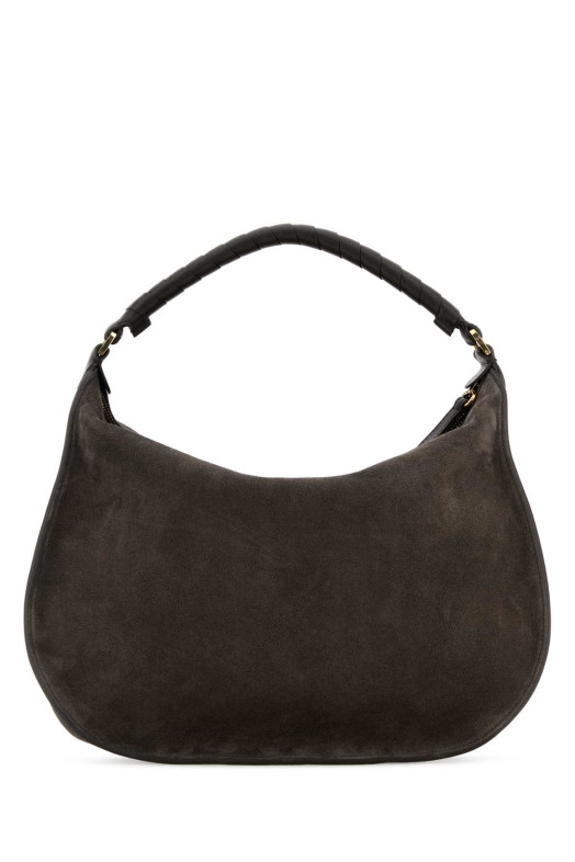 Charcoal suede Marcie shoulder bag CHLOE (CH26SS881P37)
