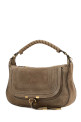 Beige suede small Marcie shoulder bag CHLOE (CH26SS882P37)