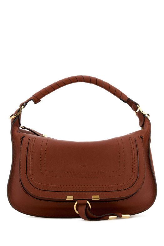 Caramel leather small Marcie shoulder bag CHLOE (CH26SS882R35)