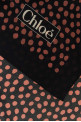 Printed silk ChloÃ© Spotted foulard Black CHLOE (CH26STC05SJC)