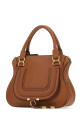 Brown leather medium Marcie handbag CHLOE (CHC22AS660I31)