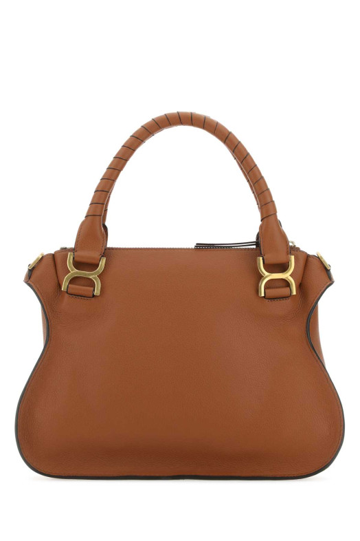 Brown leather medium Marcie handbag CHLOE (CHC22AS660I31)