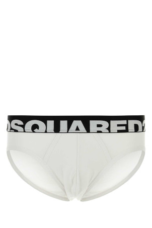 White stretch cotton brief DSQUARED (D9L806190)