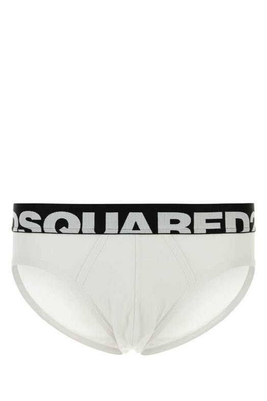 White stretch cotton brief DSQUARED (D9L806190)