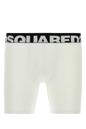 White stretch cotton boxer DSQUARED (D9LC06190)