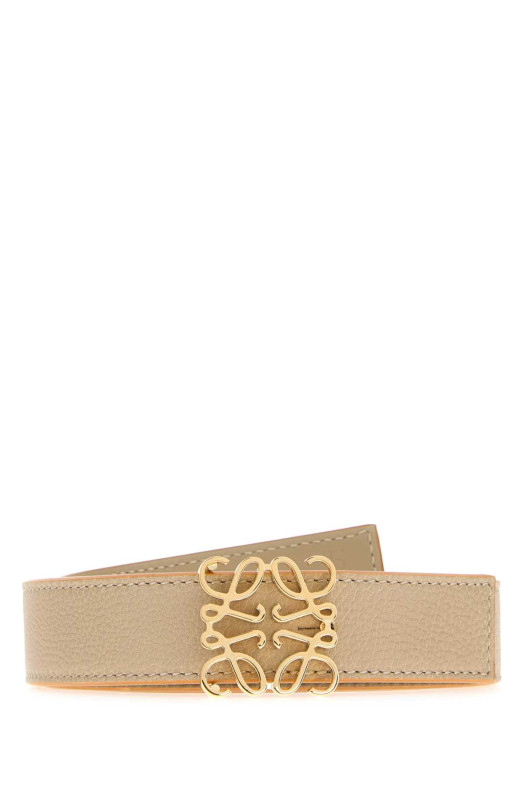 Cappuccino leather reversible belt LOEWE (E821Z26X09)