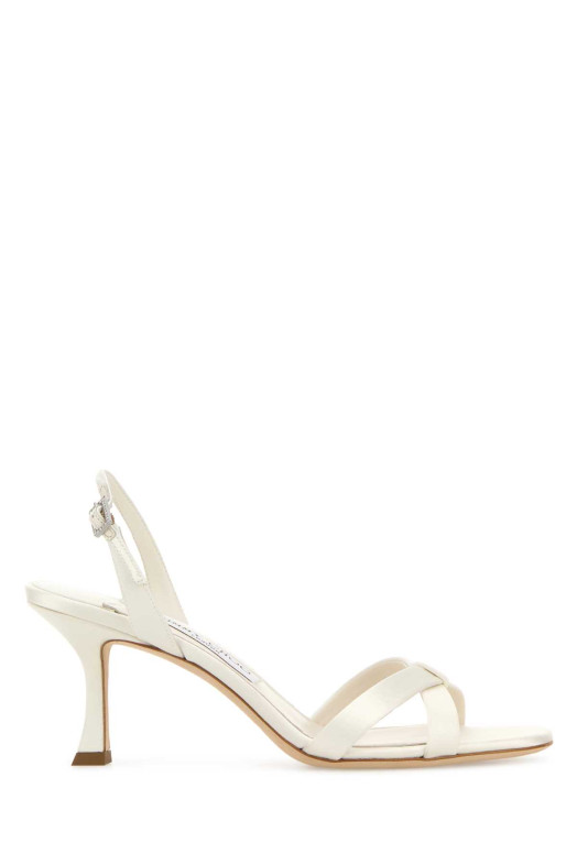 Ivory satin Elsy 70 sandals Beige JIMMY CHOO (ELSY70TCU)