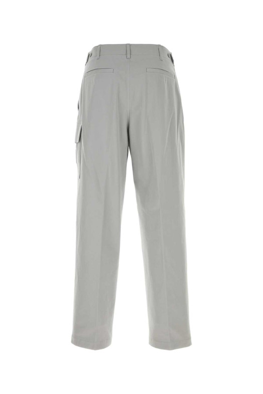 Light grey stretch cotton cargo pant FENDI (FB1091AQMV)
