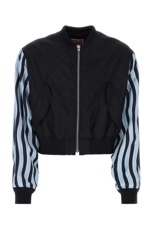 Navy blue nylon bomber jacket KENZO (FD55BL1419OA)