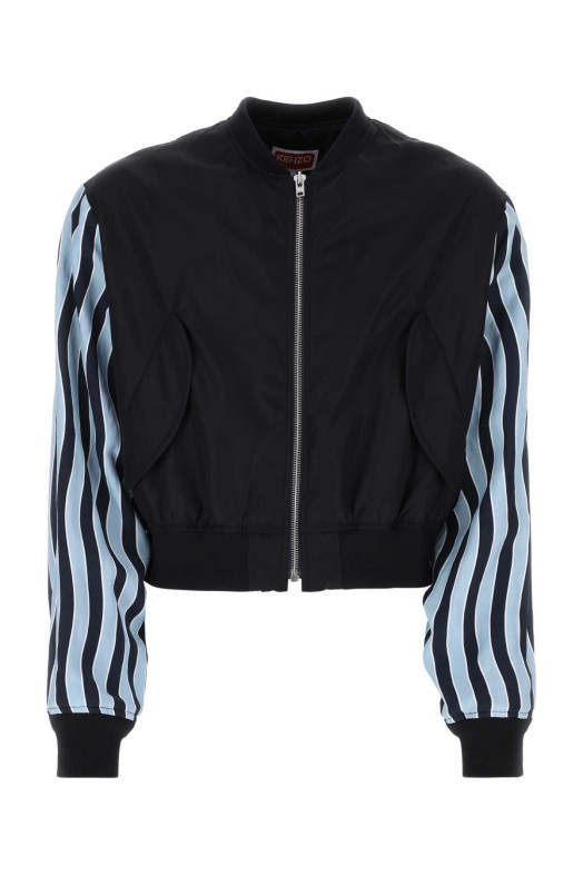 Navy blue nylon bomber jacket KENZO (FD55BL1419OA)