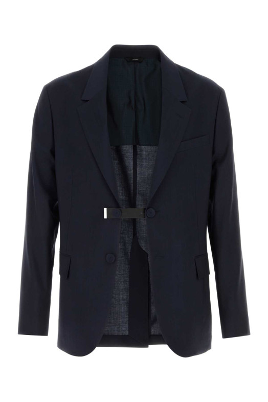 Navy blue wool blazer FENDI (FJ0987AYU7)