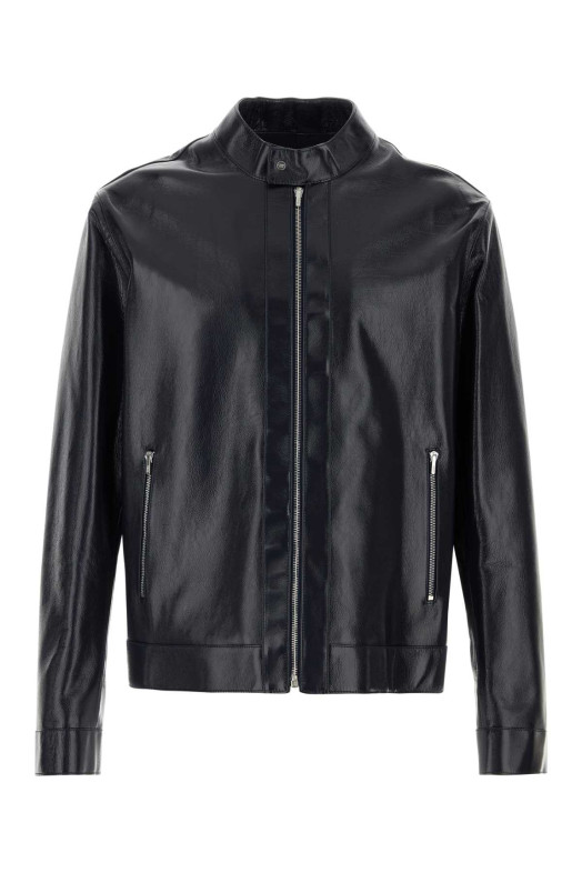 Midnight blue leather jacket FENDI (FPJ143AVZR)