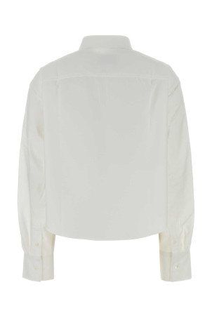 White oxford oversize shirt White AMI (FSH770CO0031)