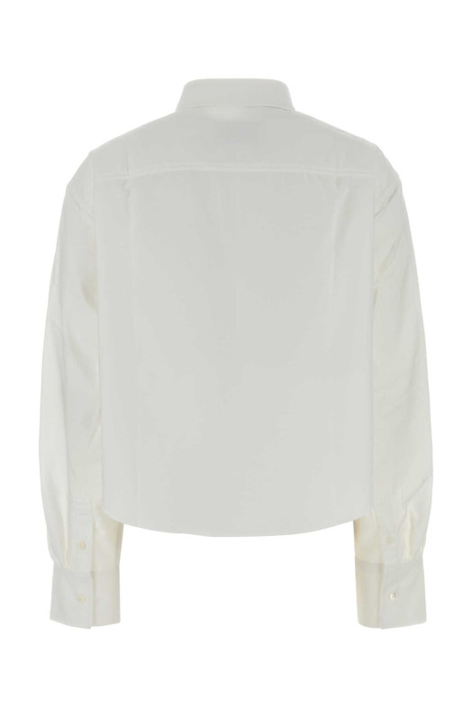 White oxford oversize shirt White AMI (FSH770CO0031)
