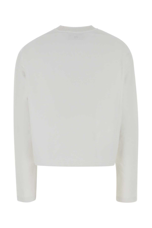 White cotton sweatshirt White AMI (FSW766730)
