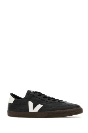 Black leather Panenka sneakers White/Black VEJA (FU2020707)
