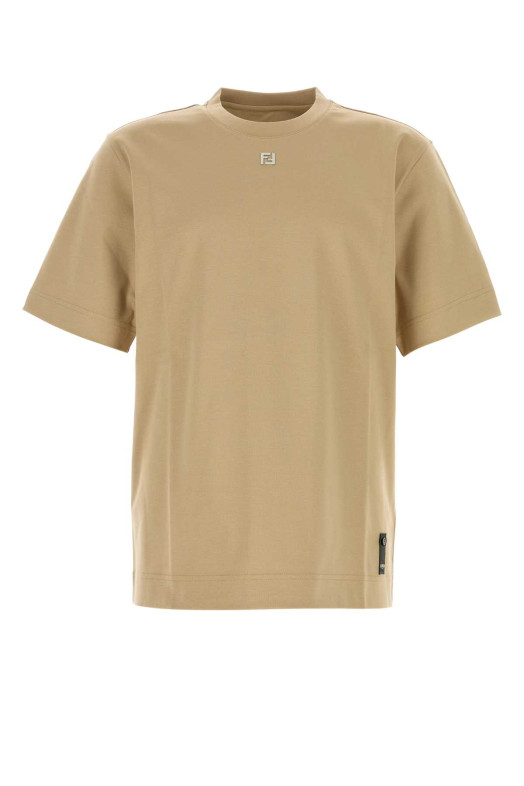 Camel cotton t-shirt FENDI (FY0936ARYY)