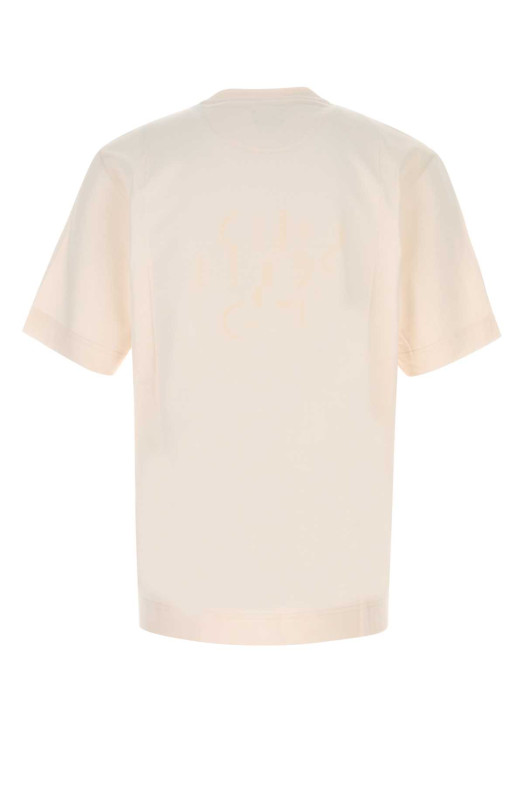 Ivory cotton t-shirt FENDI (FY0936AVOH)