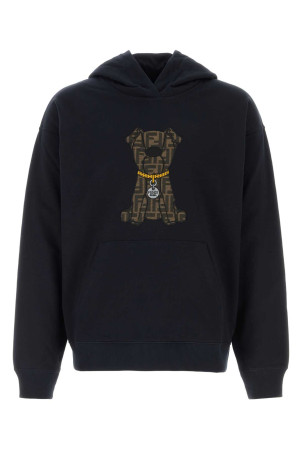 Midnight blue cotton sweatshirt FENDI (FY1143AW0Q)