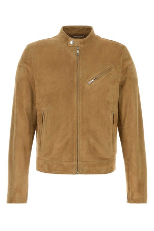 Camel suede jacket DOLCE & GABBANA (G9BWILHULUU)