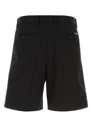 Black stretch cotton bermuda shorts Black DOLCE & GABBANA (GW0MATFUFJR)