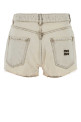 White denim shorts Black MIU MIU (GWP602SOOO183T)