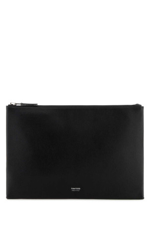 Black leather clutch TOM FORD (H0700LGO066S)