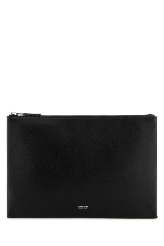 Black leather clutch TOM FORD (H0700LGO066S)