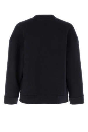 Dark blue wool blend cardigan LOEWE (H526Y07W34)