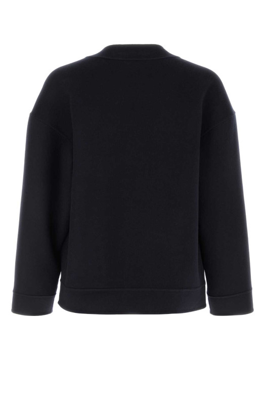 Dark blue wool blend cardigan LOEWE (H526Y07W34)