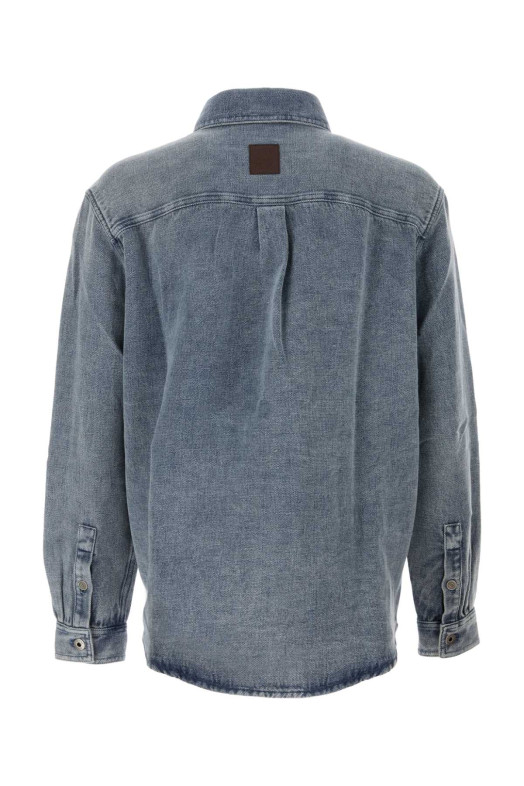 Denim blue cotton blend oversize shirt Blue LOEWE (H526Y1DW17)