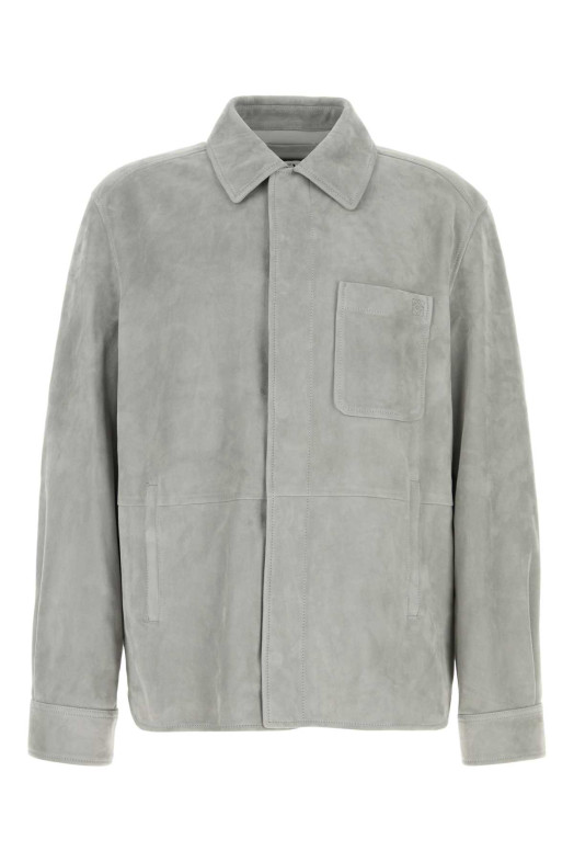 Light grey suede jacket Gray LOEWE (H526Y31L48)