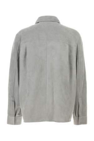 Light grey suede jacket Gray LOEWE (H526Y31L48)
