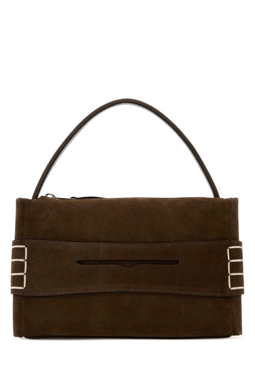 Brown suede small Loafer handbag Red JW ANDERSON (HB0762LA0364)