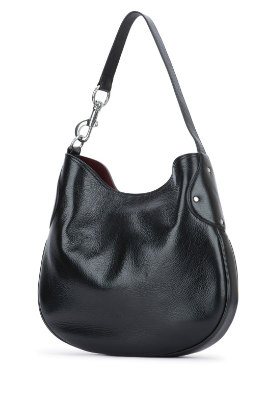 HACKNEY SHOULDER BAG HIGH SHINE Black MULBERRY (HH0055213)