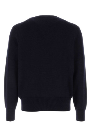 Navy blue wool sweater AMI (HKS826001)