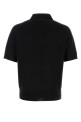 Black wool polo shirt AMI (HPL438KN0039)